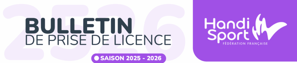 Banderole prise de licence 2025 2026