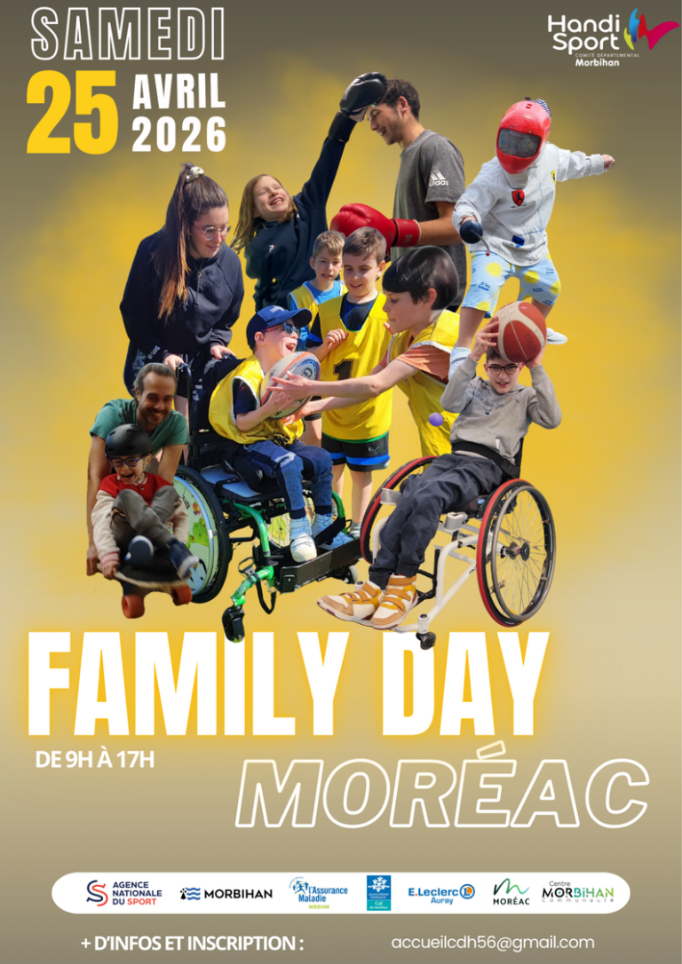 Affiche actualité Handisport family day Moréac